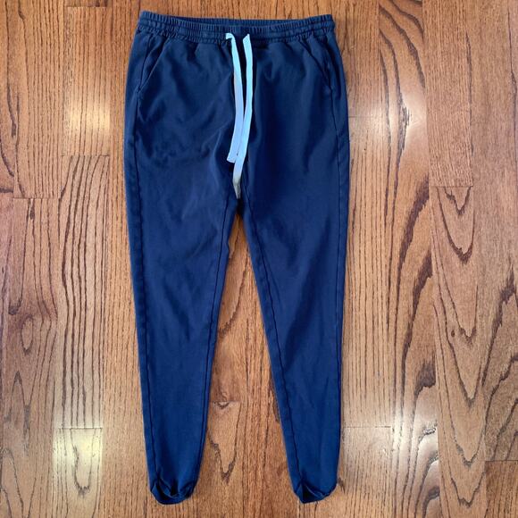 Legoe Heritage Cotton Fitted Sweatpants | Navy Blue | 0 - US 4/SMALL - Picture 3 of 10